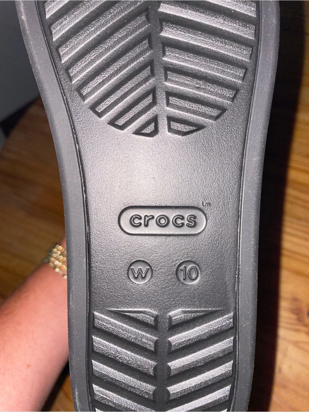 Crocs Miami Platform Y Strap Sandal Black Womens Sz 10 NWT